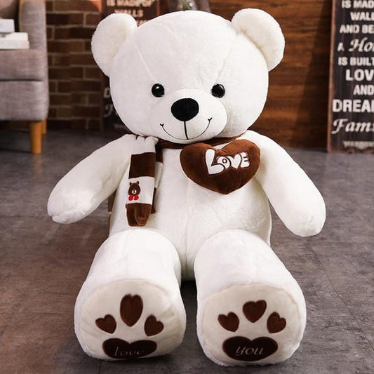 Teddybär Kuscheltier 100 cm Weiß