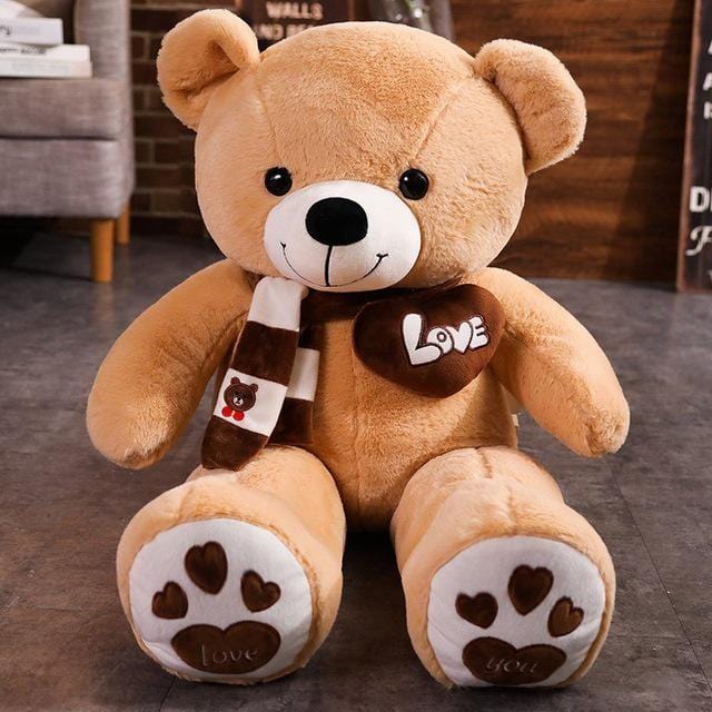 Teddybär Kuscheltier 100 cm Hellbraun
