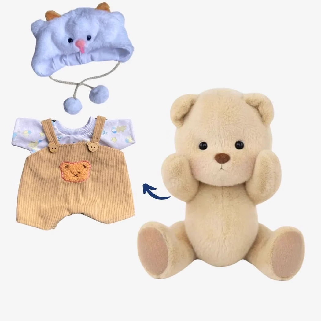 Teddybär Mit Brauner Latzhose
