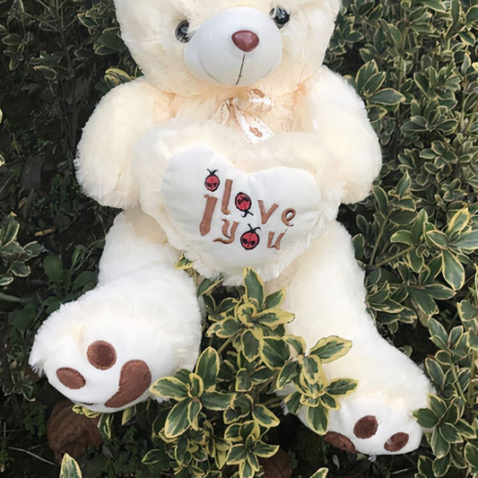 Teddybär Mit Flauschigem Fell Beige 70 cm
