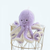 Violettes Oktopus Kuscheltier 80 cm