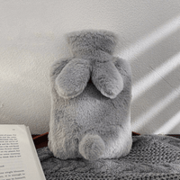 Wärmflasche Hase Kuscheltier Gris clair 1000ml