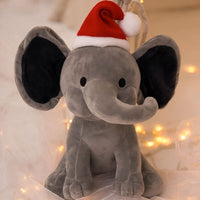 Weihnachtliches Elefanten Kuscheltier Grau