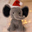 Kuscheltier Elefant Weihnachtlich