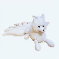 Weißer Fuchs Kuscheltier Winter 63 cm