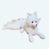 Weißer Fuchs Kuscheltier Winter 63 cm
