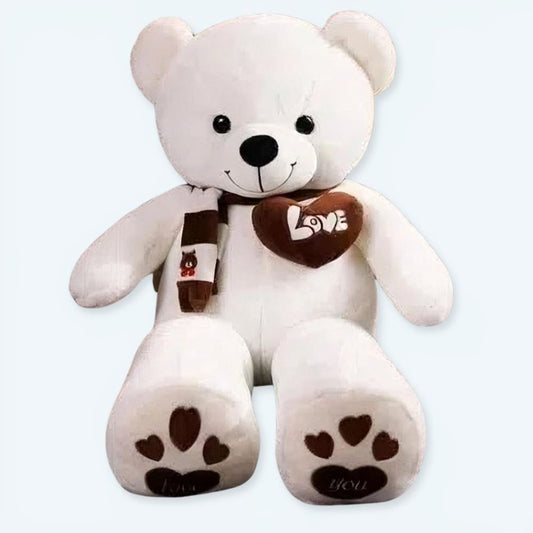 Weißer Plüschbär Für Kinder 100 cm