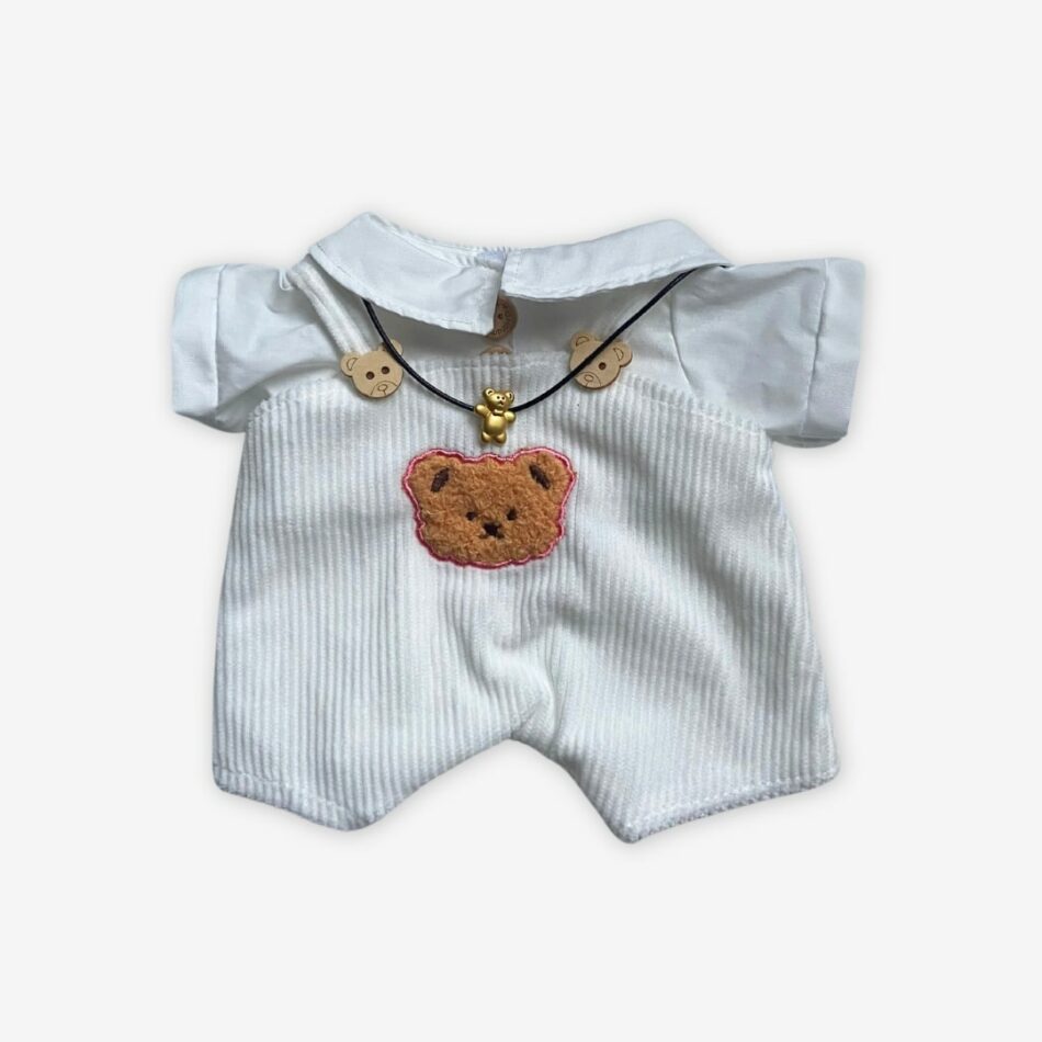 Weißer Teddybär Handgemacht Einzeln
