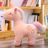 Weißes Einhorn Plüschtier Rosa 70 cm
