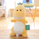 Witziges Dino Kuscheltier In Grün 40 cm Gelb