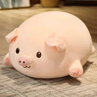 Zufriedenes Schwein Kuscheltier Liegend 40 cm
